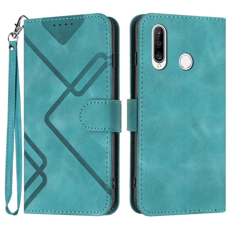 Line Pattern Skin Feel Leather Phone Case, Series 3