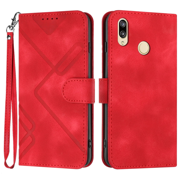 Line Pattern Skin Feel Leather Phone Case, Series 3 My Store