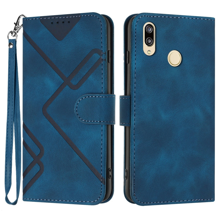 Line Pattern Skin Feel Leather Phone Case, Series 3