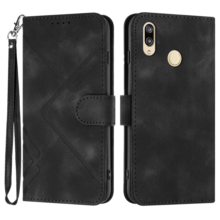 Line Pattern Skin Feel Leather Phone Case, Series 3