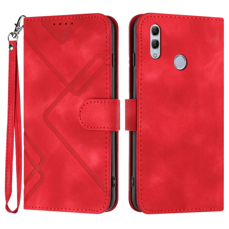 Line Pattern Skin Feel Leather Phone Case, Series 1