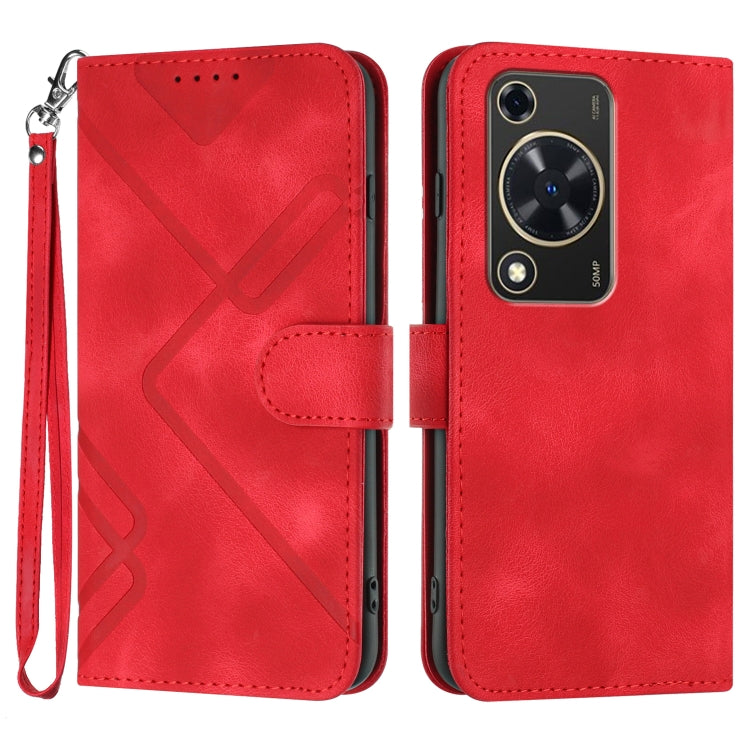 Line Pattern Skin Feel Leather Phone Case, Series 3 My Store