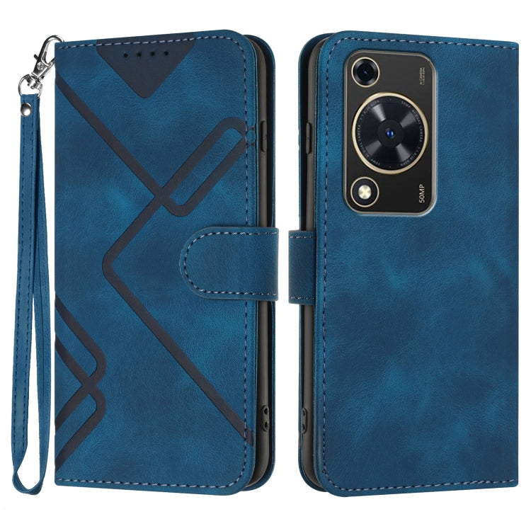 Line Pattern Skin Feel Leather Phone Case, Series 3