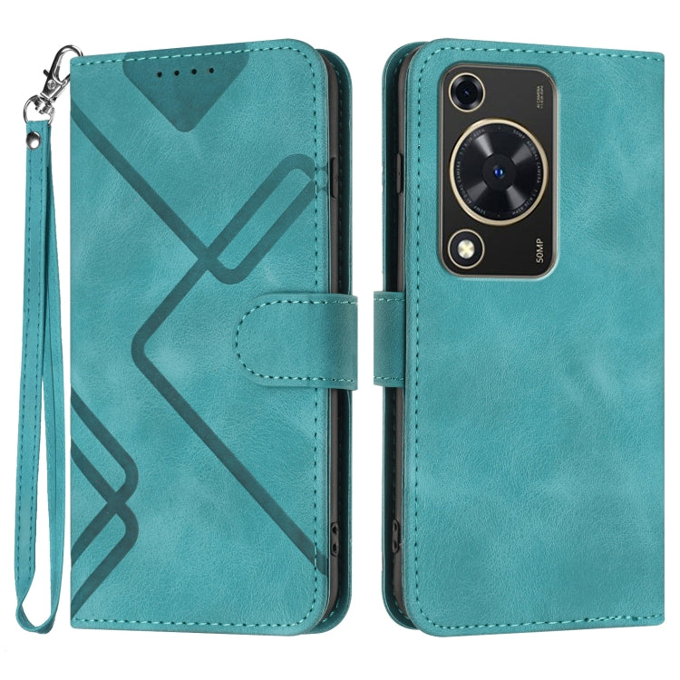 Line Pattern Skin Feel Leather Phone Case, Series 3