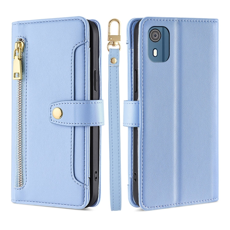 Lite Sheep Texture Cross-body Zipper Wallet Leather Phone Case My Store