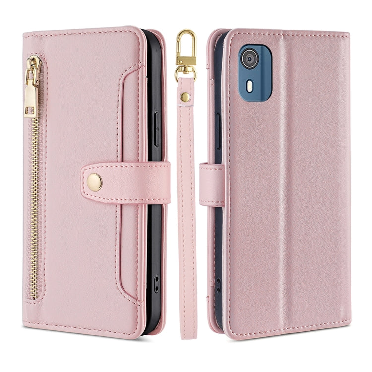 Lite Sheep Texture Cross-body Zipper Wallet Leather Phone Case My Store