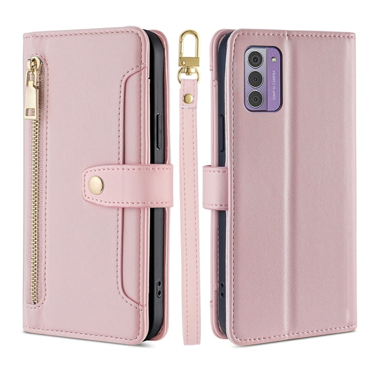 Lite Sheep Texture Cross-body Zipper Wallet Leather Phone Case My Store