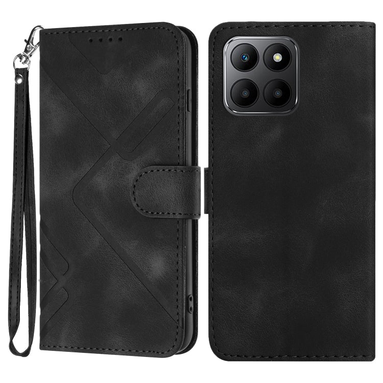 Line Pattern Skin Feel Leather Phone Case, Series 1