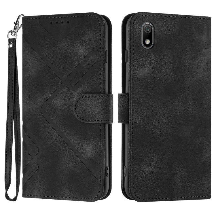 Line Pattern Skin Feel Leather Phone Case, Series 1 My Store