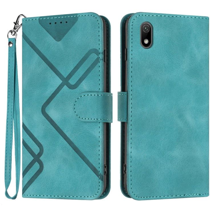 Line Pattern Skin Feel Leather Phone Case, Series 1 My Store