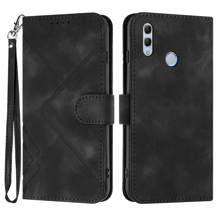 Line Pattern Skin Feel Leather Phone Case, Series 2