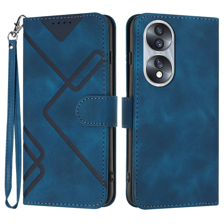 Line Pattern Skin Feel Leather Phone Case, Series 2 My Store