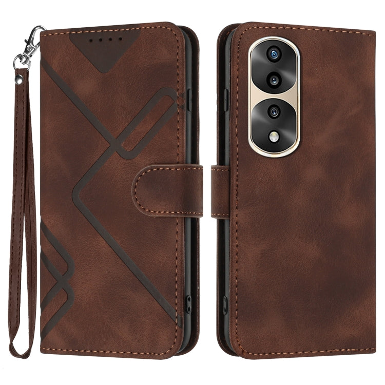 Line Pattern Skin Feel Leather Phone Case, Series 1 My Store