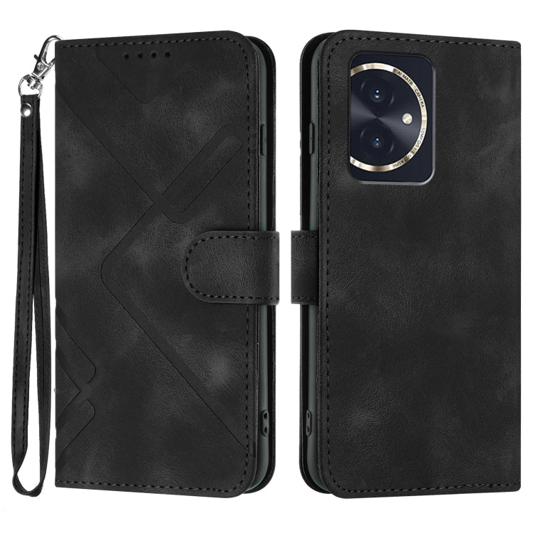 Line Pattern Skin Feel Leather Phone Case, Series 3 My Store