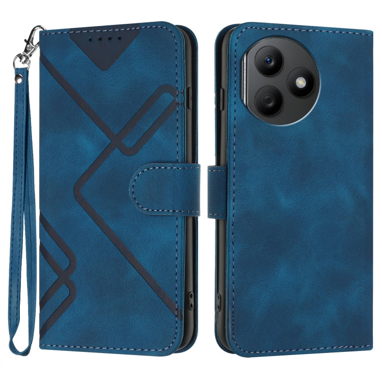 Line Pattern Skin Feel Leather Phone Case, Series 2