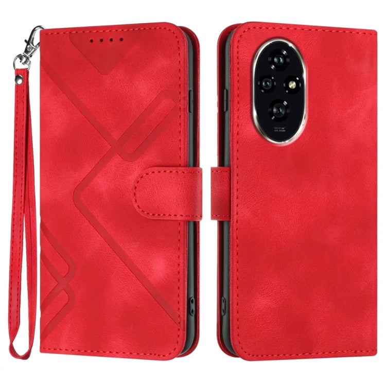 Line Pattern Skin Feel Leather Phone Case, Series 2 My Store