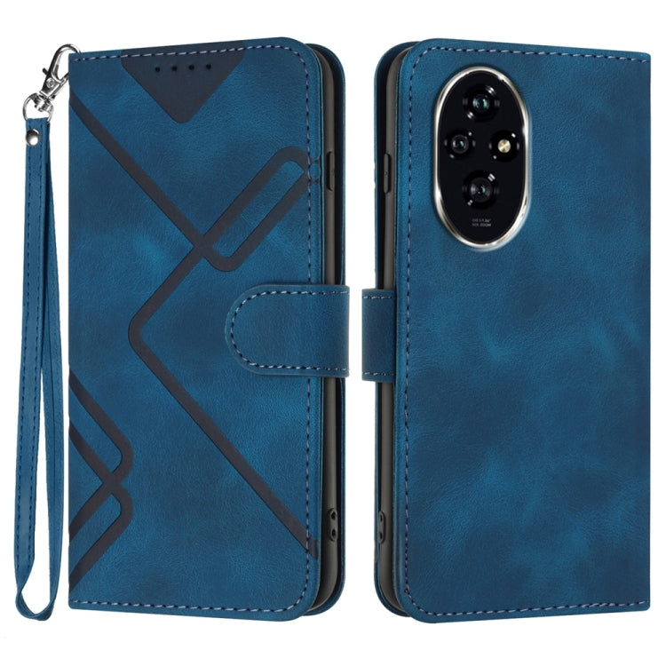 Line Pattern Skin Feel Leather Phone Case, Series 2 My Store