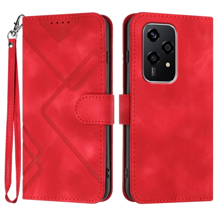 Line Pattern Skin Feel Leather Phone Case, Series 1 My Store