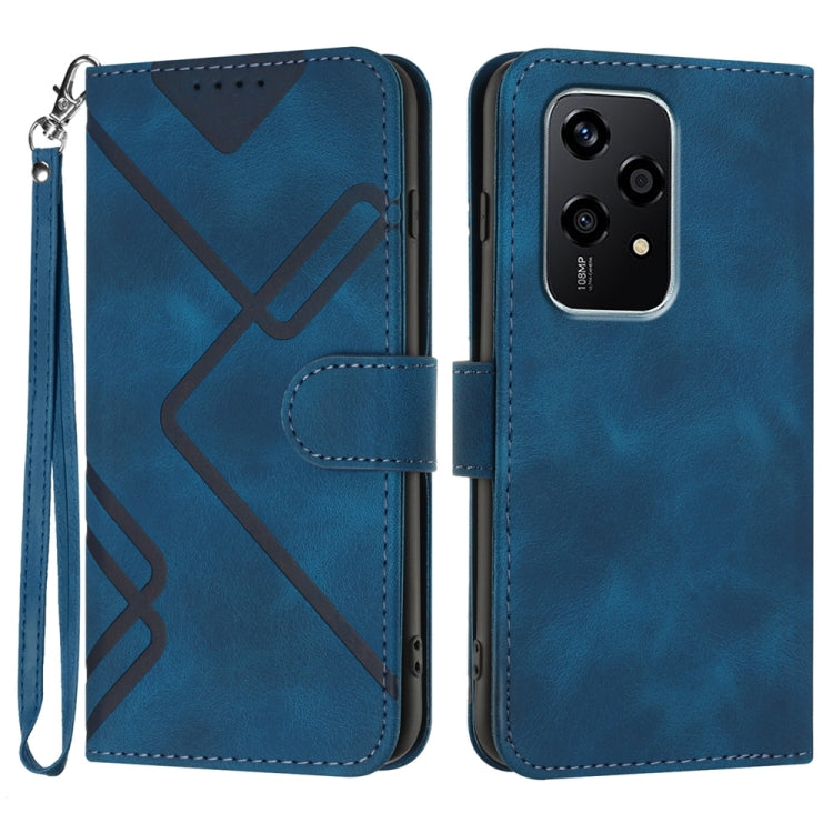 Line Pattern Skin Feel Leather Phone Case, Series 1