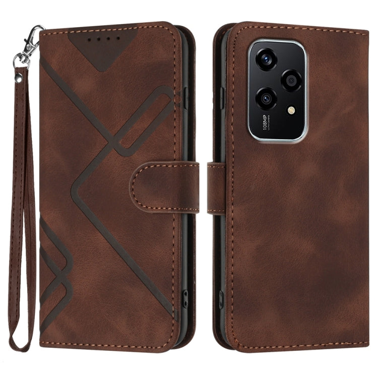 Line Pattern Skin Feel Leather Phone Case, Series 1 My Store