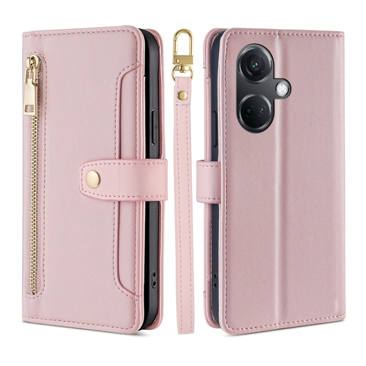 Sheep Texture Cross-body Zipper Wallet Leather Phone Case, Series 1 My Store