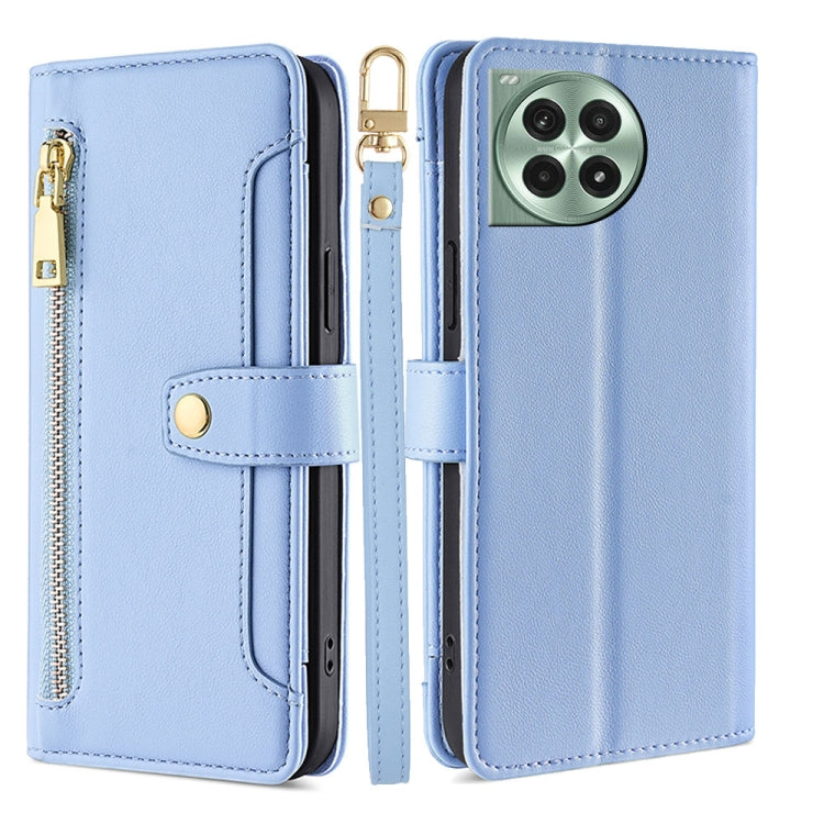 Sheep Texture Cross-body Zipper Wallet Leather Phone Case, Series 2