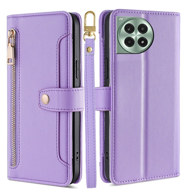 Sheep Texture Cross-body Zipper Wallet Leather Phone Case, Series 2