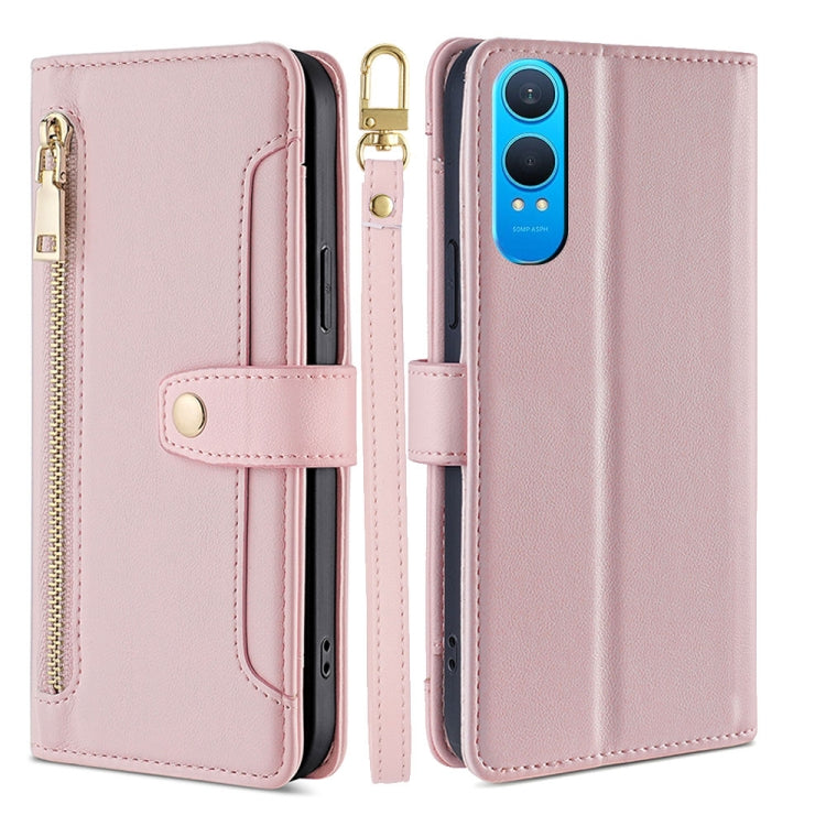 Sheep Texture Cross-body Zipper Wallet Leather Phone Case, Series 2