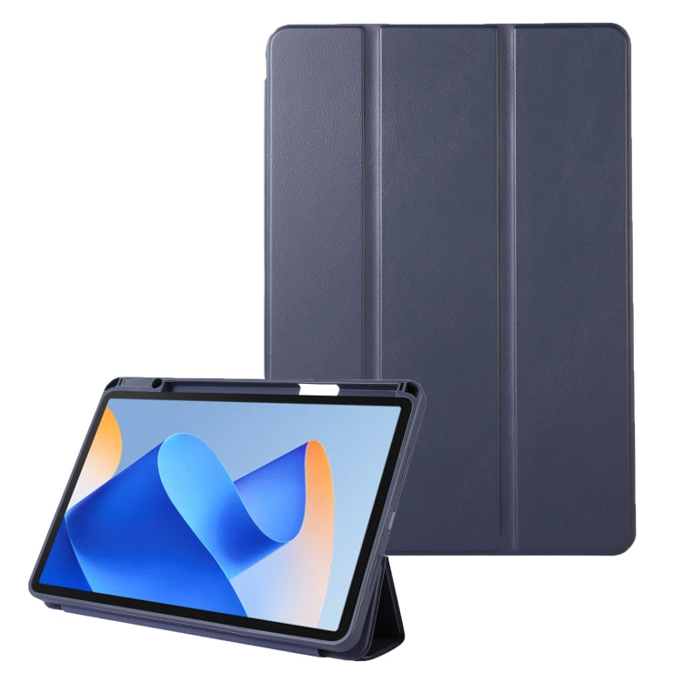 Solid Color 3-folding Leather Tablet Case My Store