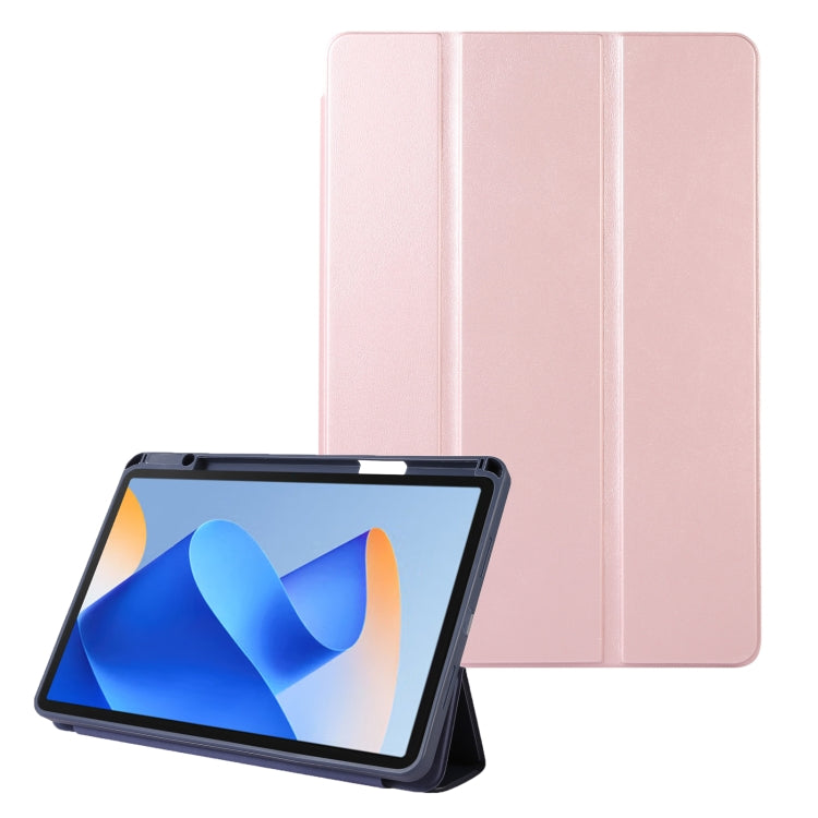 Solid Color 3-folding Leather Tablet Case My Store