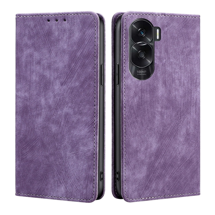 RFID Anti-theft Brush Magnetic Leather Phone Case