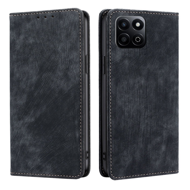 RFID Anti-theft Brush Magnetic Leather Phone Case