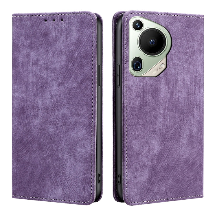 RFID Anti-theft Brush Magnetic Leather Phone Case, Series 1