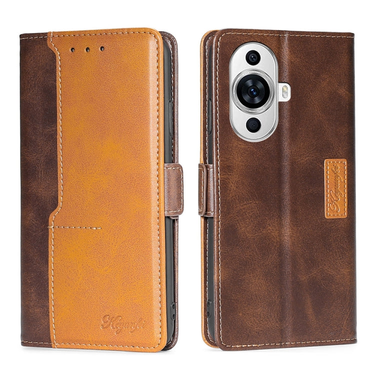 Contrast Color Side Buckle Leather Phone Case, Series 1