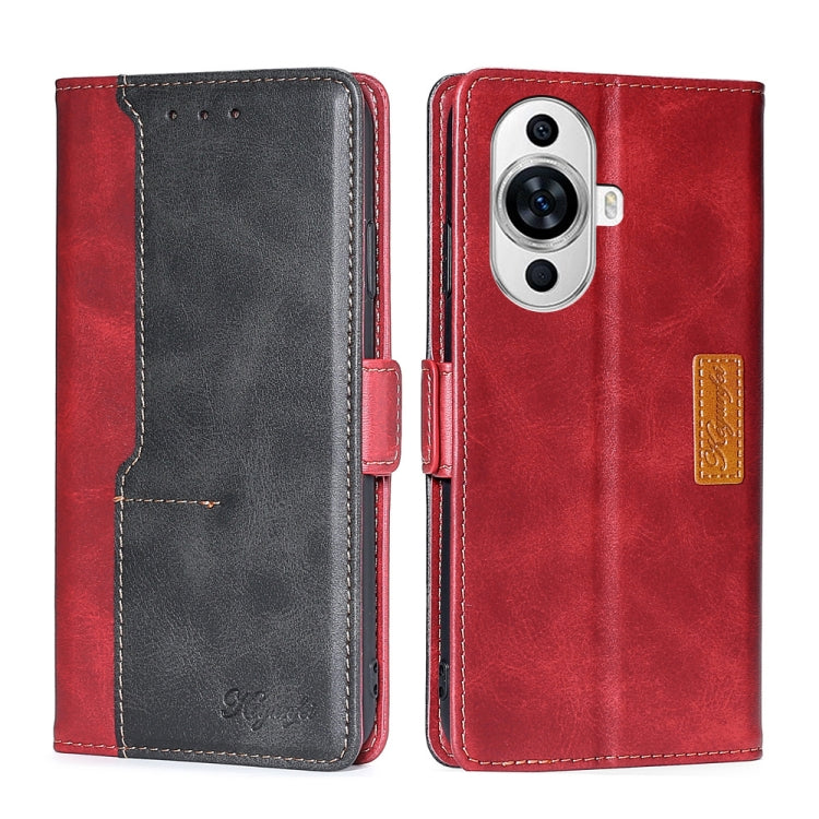 Contrast Color Side Buckle Leather Phone Case, Series 1