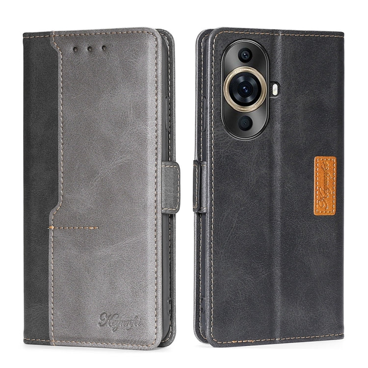 Contrast Color Side Buckle Leather Phone Case, Series 2 My Store