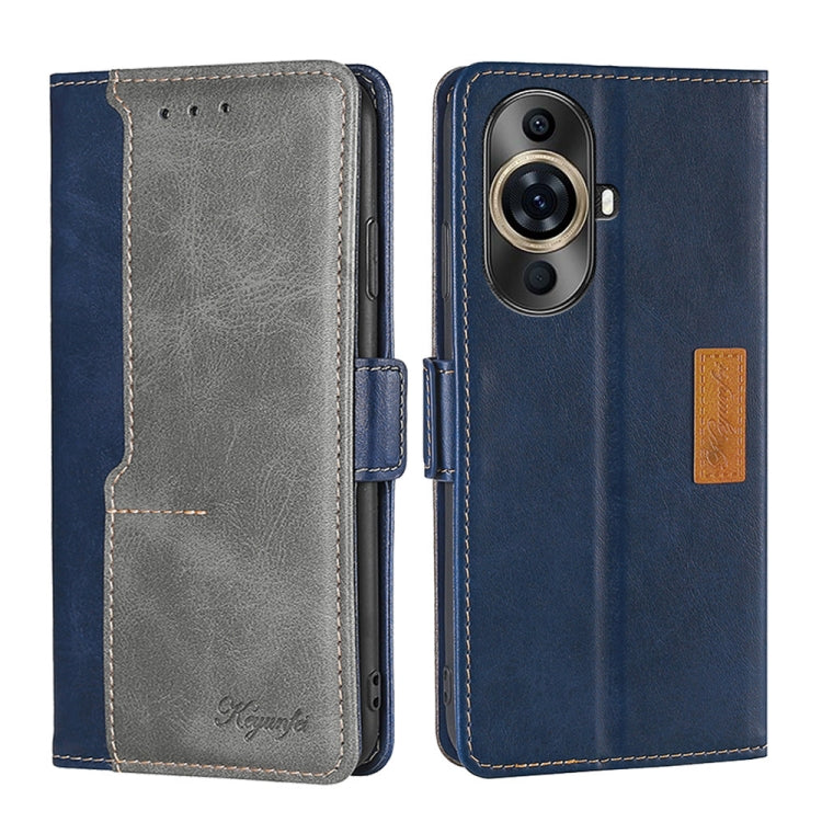 Contrast Color Side Buckle Leather Phone Case, Series 2