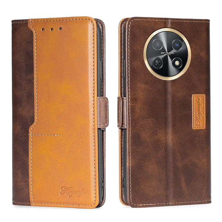 Contrast Color Side Buckle Leather Phone Case, Series 1 My Store