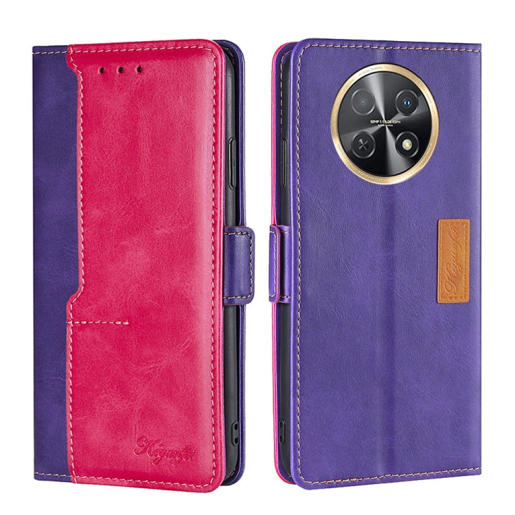 Contrast Color Side Buckle Leather Phone Case, Series 1