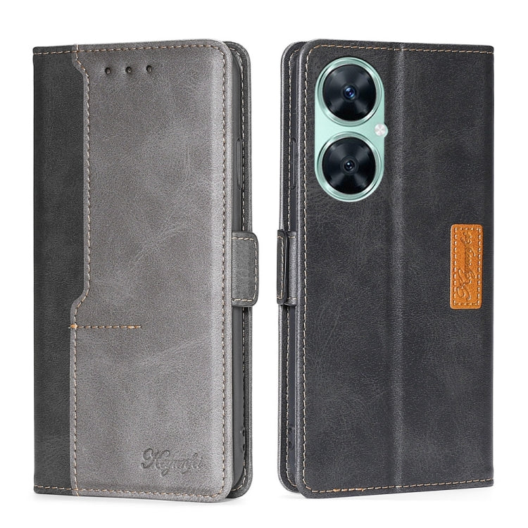 Contrast Color Side Buckle Leather Phone Case, Series 2 My Store