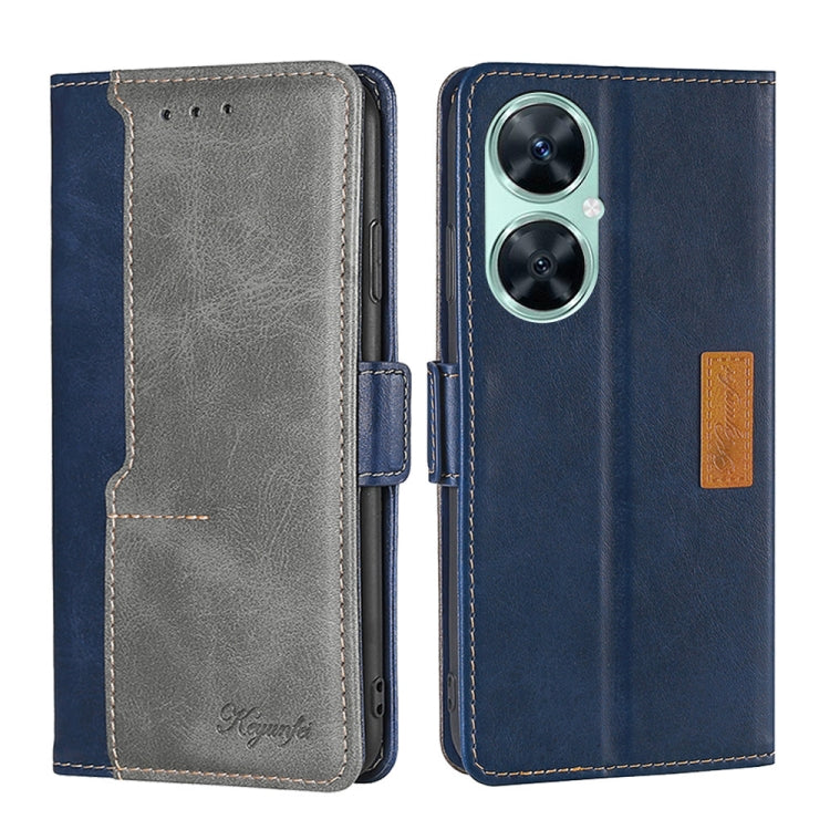 Contrast Color Side Buckle Leather Phone Case, Series 2 My Store