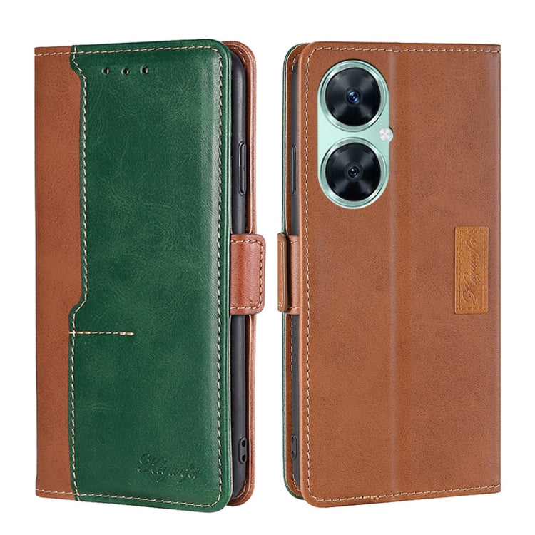 Contrast Color Side Buckle Leather Phone Case, Series 2 My Store