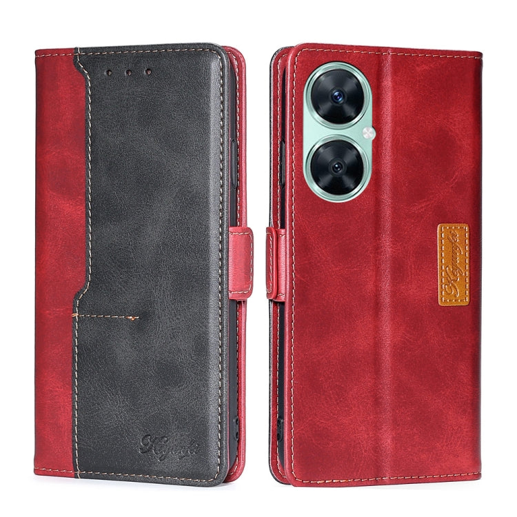 Contrast Color Side Buckle Leather Phone Case, Series 2