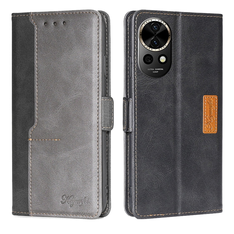 Contrast Color Side Buckle Leather Phone Case, Series 1