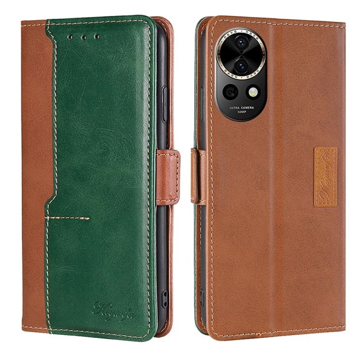 Contrast Color Side Buckle Leather Phone Case, Series 1