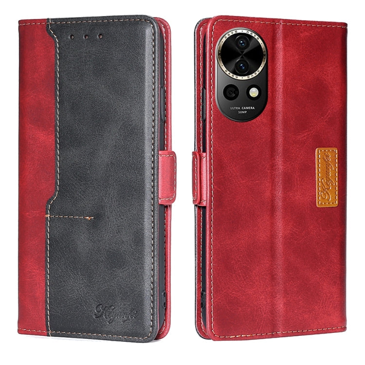 Contrast Color Side Buckle Leather Phone Case, Series 1