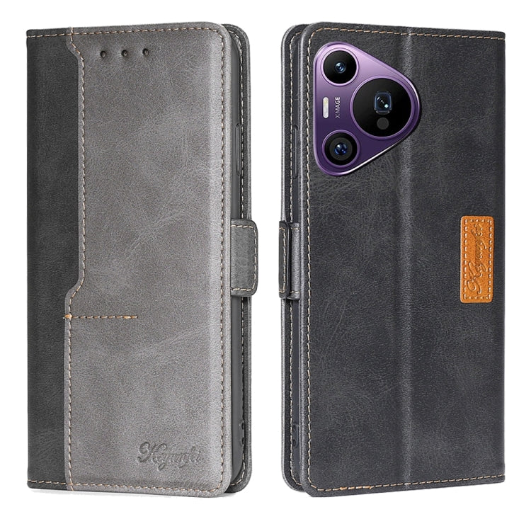 Contrast Color Side Buckle Leather Phone Case, Series 1