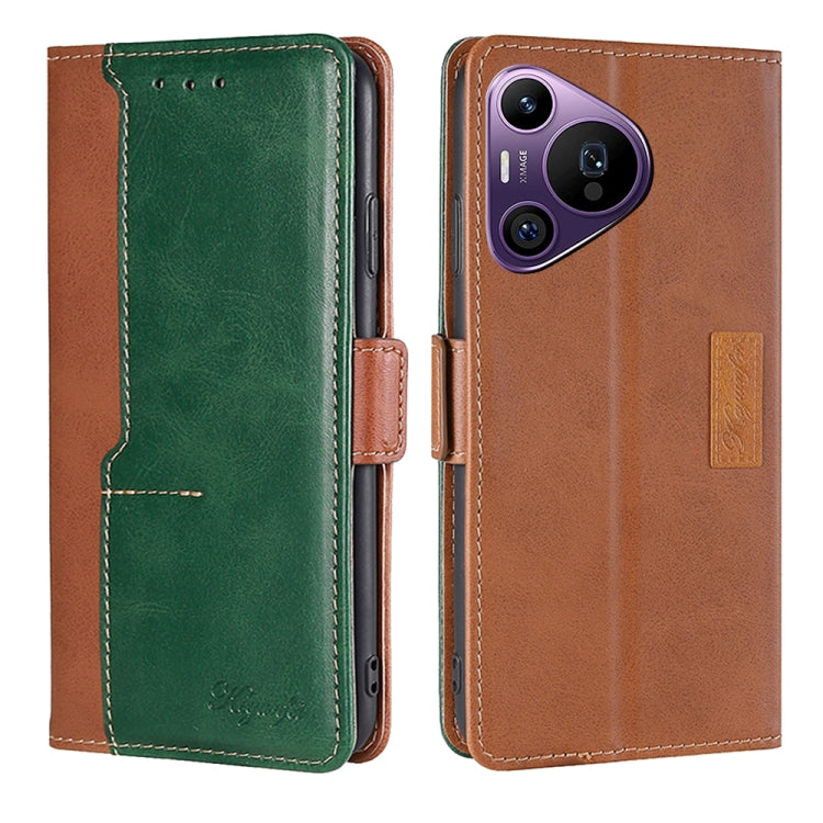 Contrast Color Side Buckle Leather Phone Case, Series 1 My Store