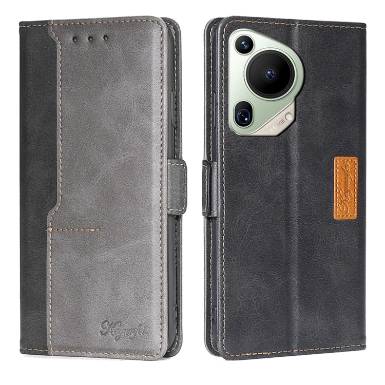 Contrast Color Side Buckle Leather Phone Case, Series 2 My Store