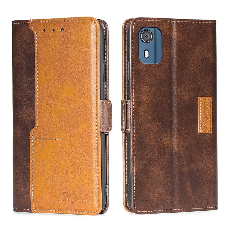 Contrast Color Side Buckle Leather Phone Case My Store